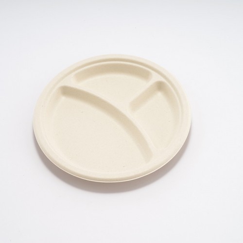 Eco-friendly Disposable Multi-compartment Round Plate (2)