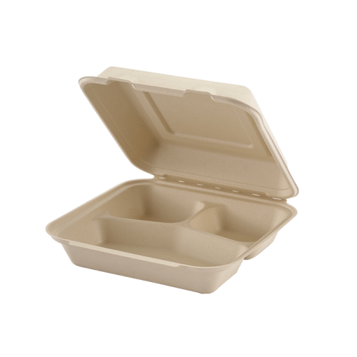Eco-friendly Disposable Square Lunch Box (Large)