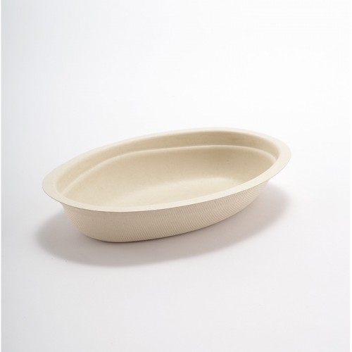Eco-friendly Disposable Oval Paper Plate (2)