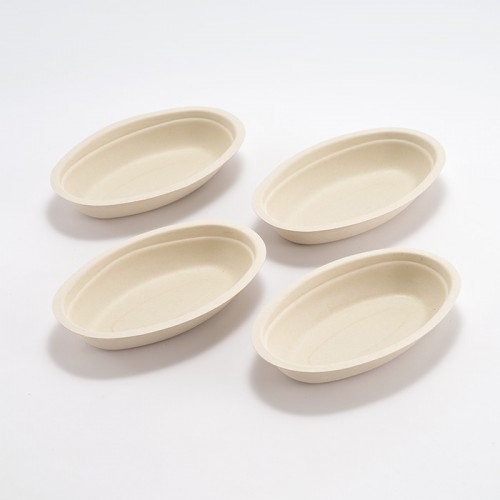 Eco-friendly Disposable Oval Paper Plate (6)