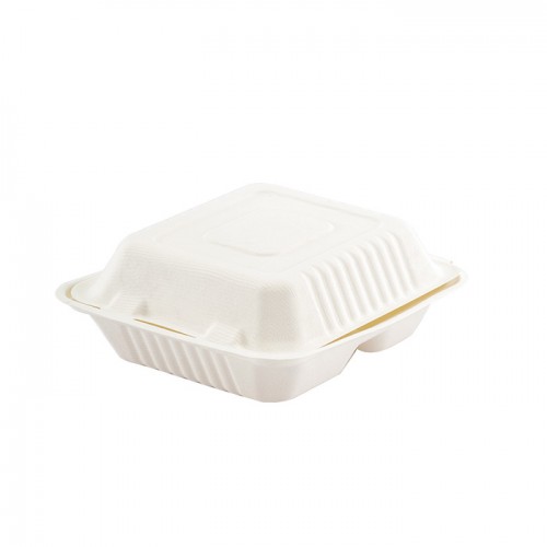 Eco-friendly Disposable White Lunch Box (5)