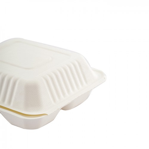 Eco-friendly Disposable White Lunch Box (6)