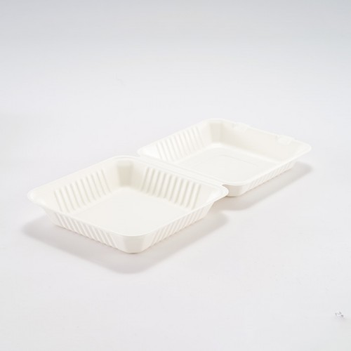 Eco-friendly Disposable White Embossed Lunch Box (3)
