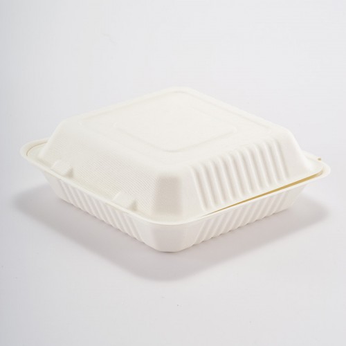 Eco-friendly Disposable White Embossed Lunch Box (6)